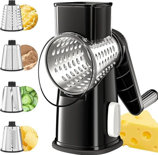 Buravioncosh® 4 Interchangeable Blades Cheese Shredder