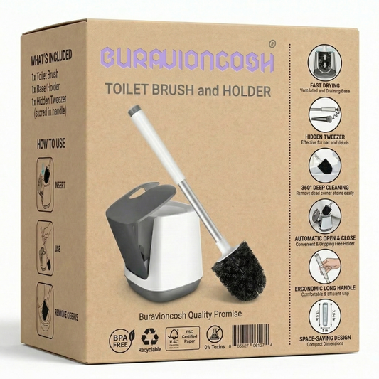 Buravioncosh® Toilet Brush and Holder