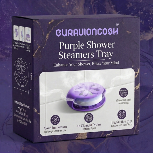 Buravioncosh® Purple Shower Steamers Tray